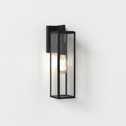 Harvard Lantern IP44 Black Outdoor Wall Light 1402011