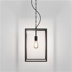 Homefield 450 Textured Black Outdoor IP23 Porch Pendant Light 1095033