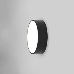 kea Black Round LED IP65 Outdoor Wall Light 1391004