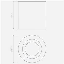 Kos Single Cylinder Shaped IP65 LED Downlight