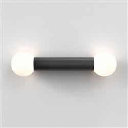 Ortona Twin IP44 Opal Glass Bathroom Wall Light