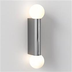 Ortona Twin IP44 Opal Glass Bathroom Wall Light