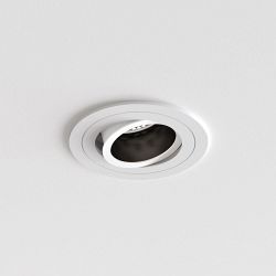 Pinhole Round Adjustable White Fire Rated Recessed Spot Light 1434003