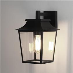 Richmond 200 Black Outdoor IP23 Porch Wall Lantern 1340004