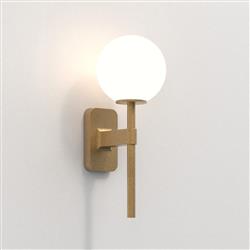 Tacoma Antique Brass IP44 Bathroom Wall Light 1429007+5036001