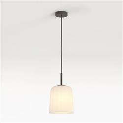 Veo 230 Bronze And White Fluted Glass Single Pendant 1455006