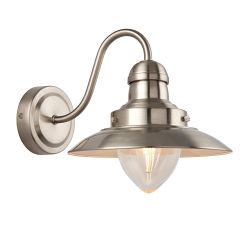 Mendip Satin Nickel Single Wall Light 60800