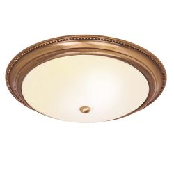 Atlas Antique Brass Flush Light 91121