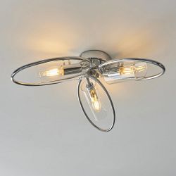 Amari Three Light Semi-Flush Ceiling Fittings