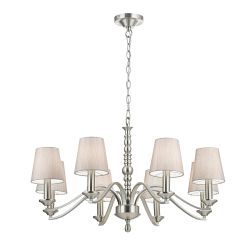 Astaire Satin Nickel Multi Arm Light ASTAIRE-8SN