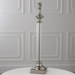 Avebury Clear Glass Column Table Lamp