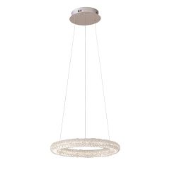 Barbara LED Chrome Plate/Crystal Single Ring Ceiling Pendant 76482