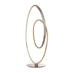 Aria LED Chrome/White Silicone Large Table Lamp 76416