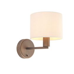 Basheera Single Switched Bronze Wall Light 73018