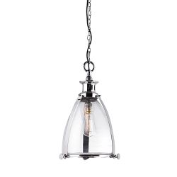 Bashia Large Nickel Ceiling Pendant EH-STORNI-L