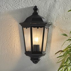 Burford IP44 Rated Black Half Lantern 76547