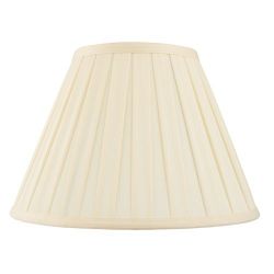 6 Inch Empire Box Pleat Cream Lamp Shade CARLA-6