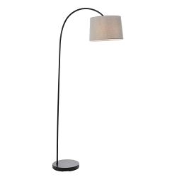 Carlson Matt Black Arched Floor Lamp 78163