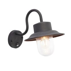 Chesham IP44 Outdoor Textured Black Sensor Light 70331