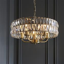 Clifton Crystal 5 Light Pendant