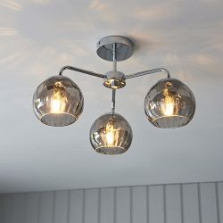 Dimple Three Light Ceiling Pendants