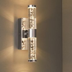 Essence IP44 Bathroom Double LED Wall Light 72612