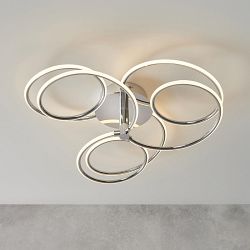 Eterne LED Chrome Plate Semi Flush Ceiling Light 81886