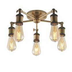 Hal Five Light Semi-Flush Ceiling Light