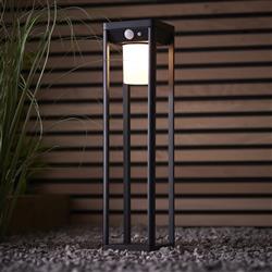 Hallam Post Photocell And PIR IP44 LED Small Solar Light 96929