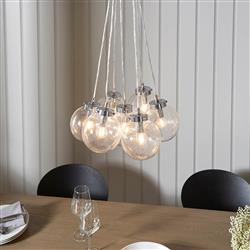 Harbour 7 Light Bubble Sphere Ceiling Pendant 76292