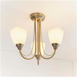 Haughton Semi Flush Ceiling Light 601-3AN