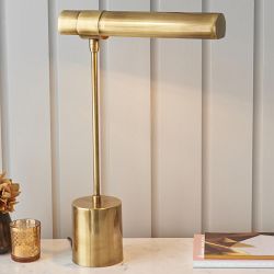 Hiero Solid Antique Brass Task Table Lamp 93140