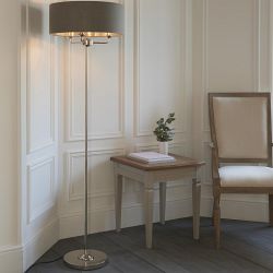 Highclere Floor Lamps with Linen Shade