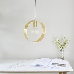 Hoop Steel Made Circular Ceiling Pendant 