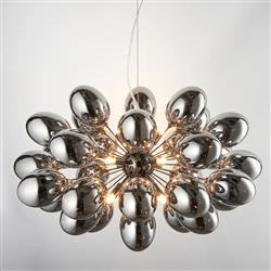 Infinity 8 Light Black Chrome Ceiling Pendant 80124