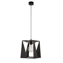 Kolo Matt Black/Grey Single Pendant 79627