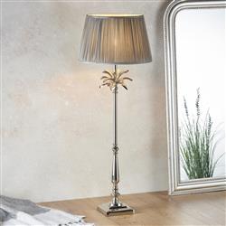 Leaf Tall And Freya Polished Nickel Table Lamp