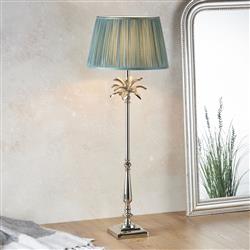 Leaf Tall And Freya Polished Nickel Table Lamp