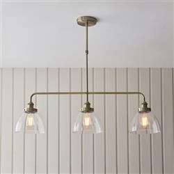 Hansen Antique Brass Adjustable Ceiling Pendant 103014