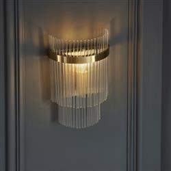 Marietta Clear Glass Wall Light