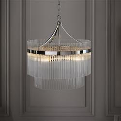 Marietta Clear Glass 5 Light Pendant