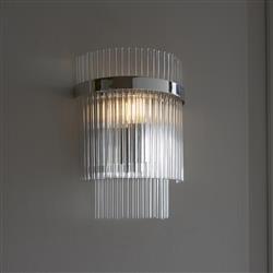 Marietta Clear Glass Wall Light