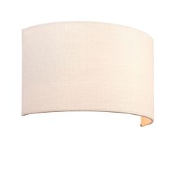 Obi Half Fabric Covered Wall light 