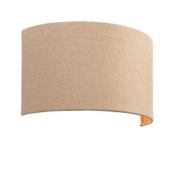 Obi Half Fabric Covered Wall light 