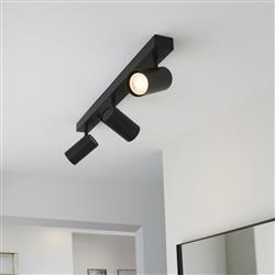 Rez Black Three Light Ceiling Spot 98456