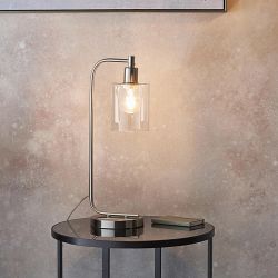 Toledo Clear Glass Table Lamps