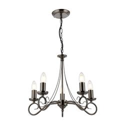 Trafford 5 Arm Traditional Ceiling Light