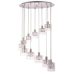 Verina 12 Light Crystal Stairwell Cluster Pendant Light 76518