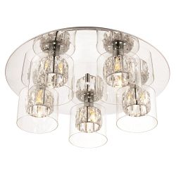 Verina 5 Light Crystal Semi Flush Light 76517