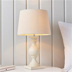 Wooden Table lamp Ivory MARSHAM-TLIV